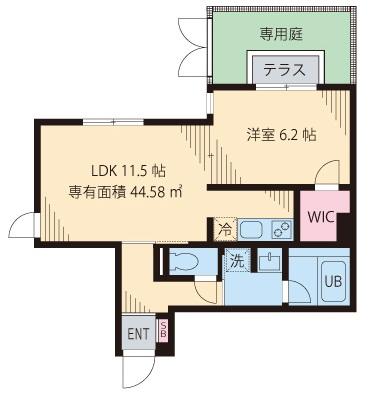 フォレスト　ホーム103の間取り