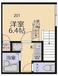 サンプレイス用賀201の間取り