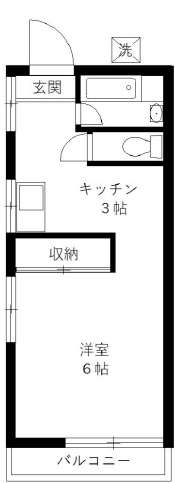 中山ビル302の間取り