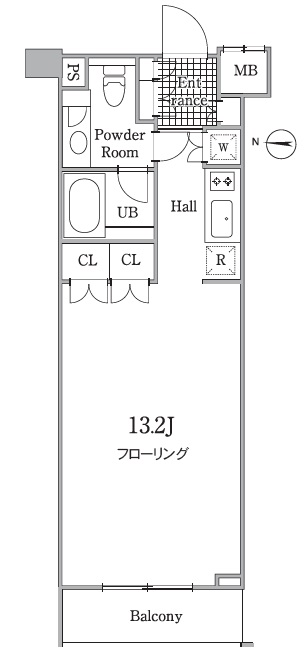 グレイスコート白金508の間取り