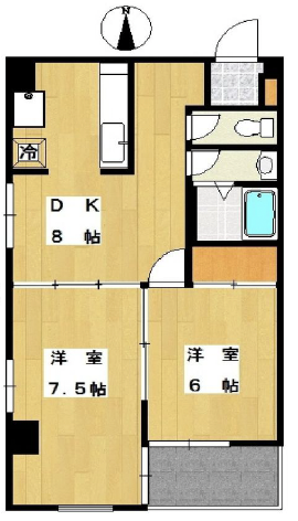 クレスト池尻401の間取り