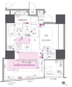 ZOOM中目黒（ズーム中目黒）305の間取り