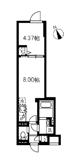 エルファーロ駒沢大学205の間取り