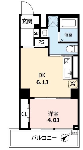 目黒新橋マンション1004の間取り