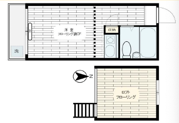 シティハイツ青葉台202の間取り