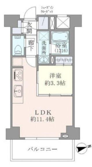 EVERTOW CHOJAMARU209の間取り