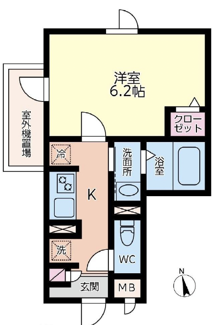 エムクォート三軒茶屋303の間取り