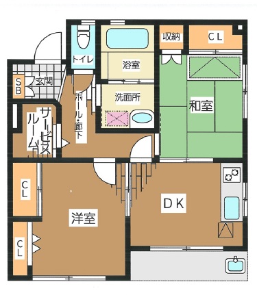 プレジオ上馬102の間取り