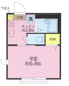 コンフォール下北沢203の間取り