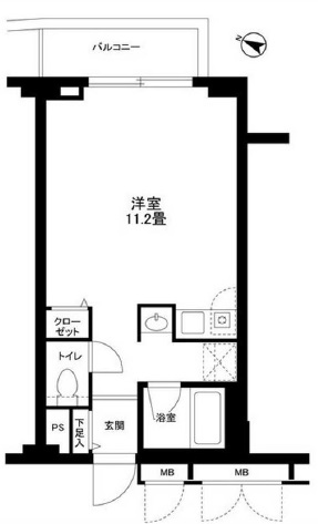 エスポワール渋谷松濤106の間取り