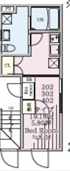 プレジール三軒茶屋302の間取り