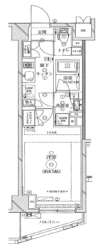 Il fiore都立大学（イルフィオーレ都立大学）208の間取り