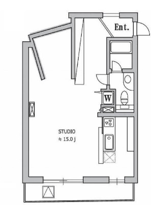 柿の木坂あらた203の間取り