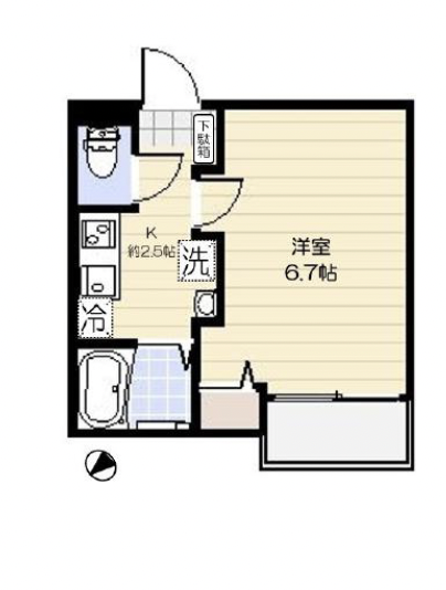 サクラヴィレッジ203の間取り