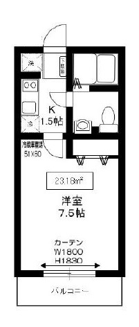 アズーロ松陰神社202の間取り