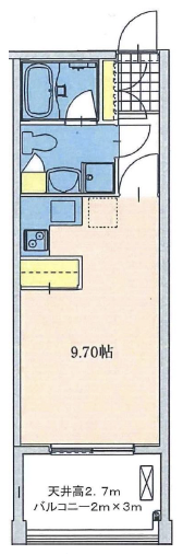 上目黒ガーデン204の間取り