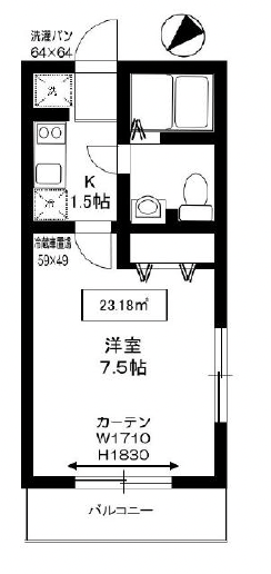 アズーロ松陰神社103の間取り