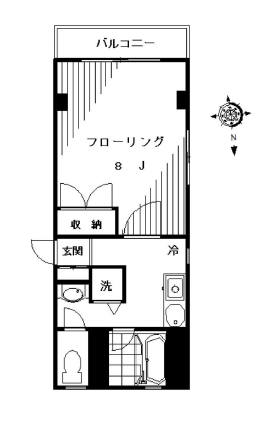 ユウハイツ駒場201の間取り