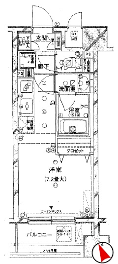 プラティーク三軒茶屋604の間取り