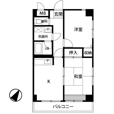 ハイコート上目黒201の間取り