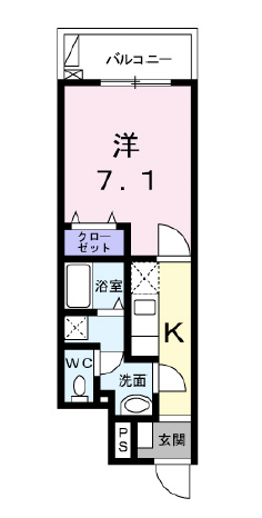 ブエノウノ三軒茶屋102の間取り