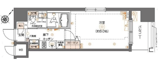 ZOOM池尻大橋406の間取り