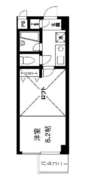 ヴェールフォンセ303の間取り