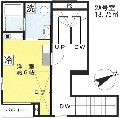 クックランド駒沢公園2Aの間取り