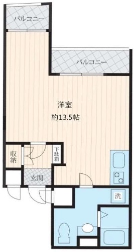 Fossette駒場（フォセット駒場）201の間取り