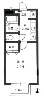 エスティハウス代沢A104の間取り