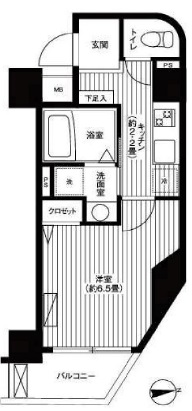 ハラスパジオ下北沢401の間取り