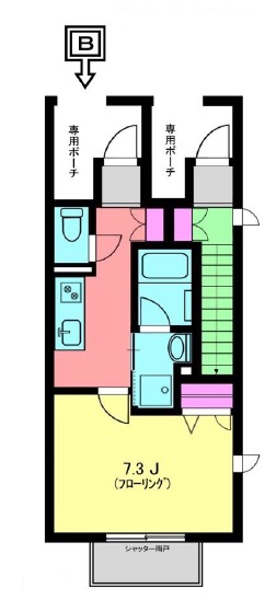 リビエールBの間取り