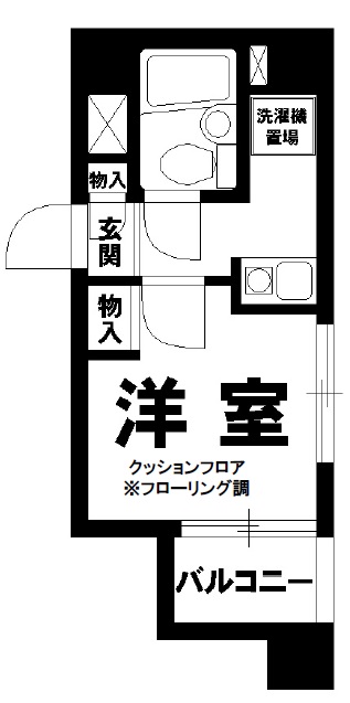 オーベル上馬B棟603の間取り
