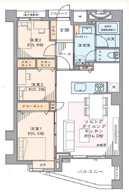 オーベル三軒茶屋dR5階の間取り