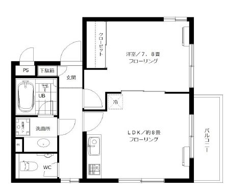 ローズガーデン池尻106の間取り