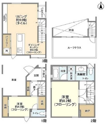 池尻４丁目貸家の間取り