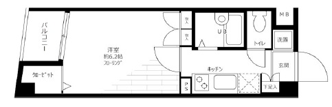 ステージファースト用賀アジールコート306の間取り