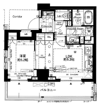 ブランズ二子玉川201の間取り