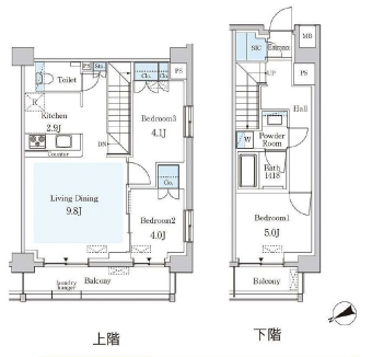 プリマリード南青山701の間取り