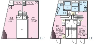 プレジール三軒茶屋0102の間取り