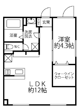 クリオ　ラモード学芸大学401の間取り