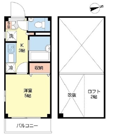 シエナ都立大302の間取り