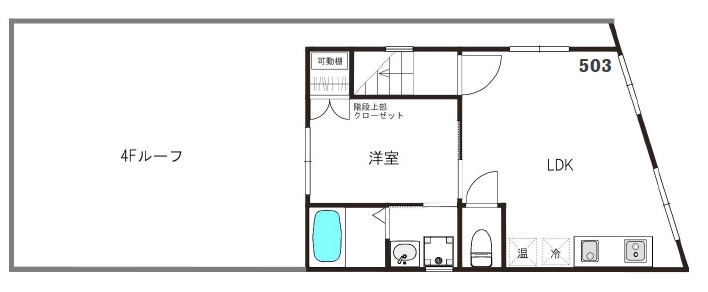 トライベッカ武蔵小山503の間取り