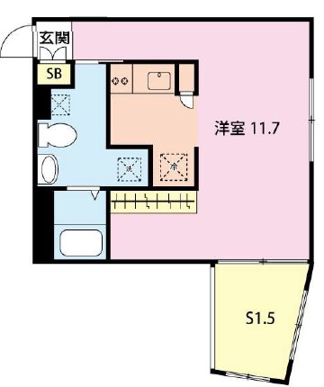 モンクレ桜新町403の間取り