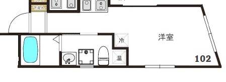 トライベッカ武蔵小山102の間取り