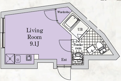 Nozomio premier目黒(ノゾミオ プレミア目黒)201の間取り