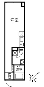 クリオ　ラモード学芸大学303の間取り