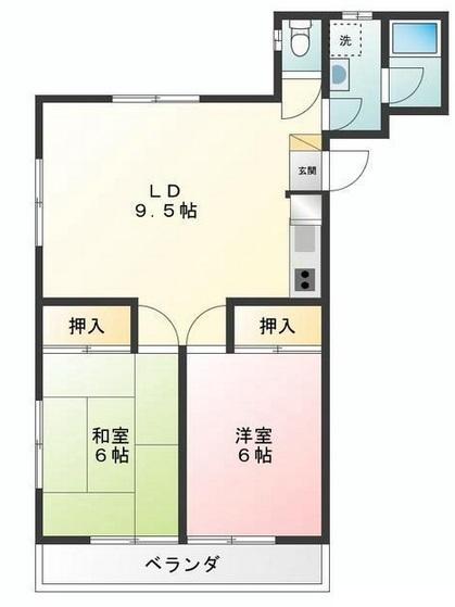 トーク太子堂204の間取り