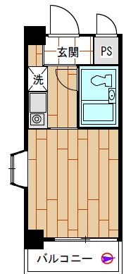 モナークマンション祐天寺404の間取り