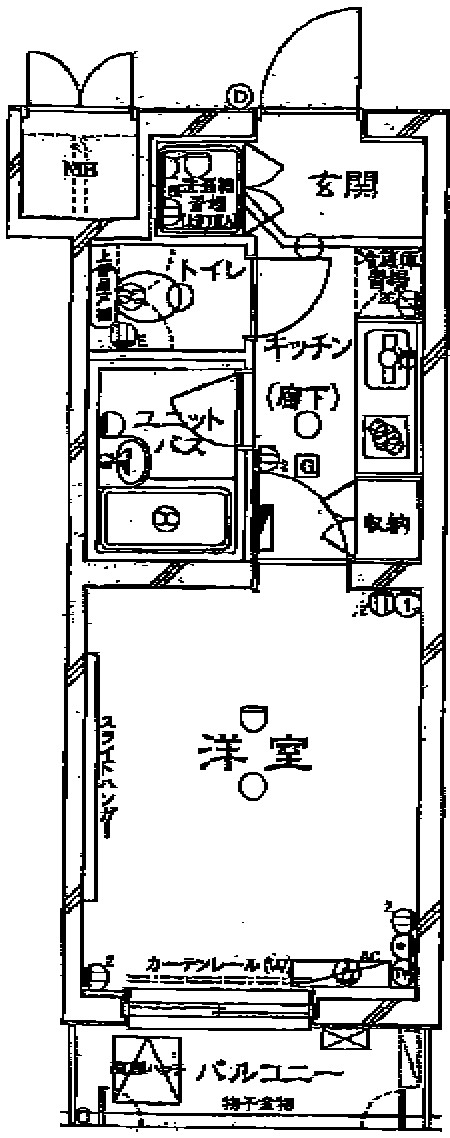 ルーブル西荻窪202の間取り